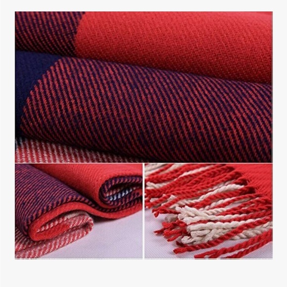 Colorful Block Pattern Scarf - Picture 2 of 2